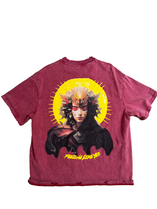 Tokyo Tee - Wash Burgundy